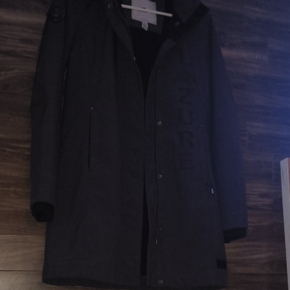Roots 73 x Lazure - Women's Charcoal Gray Long Jacket - Picture 4 of 9